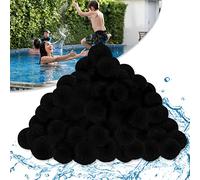 LARS360 Balles filtrantes 700 g pour pompe de piscine, balles filtrantes pour filtre à sable, peut remplacer 25 kg de sable filtrant pour systèmes de filtration de piscine, aquarium (noir)