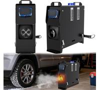 LARS360 Noir 8 kW 12 V Chauffage diesel à ventilateur, chauffage diesel avec écran LCD et télécommande – Appareil de chauffage polyvalent pour atelier, entrepôt, étable, camping