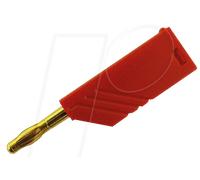 LAS N WS AU RT - Prise de 4 mm, jusqu'à 1,5 mm², réenfichable, Au, rouge