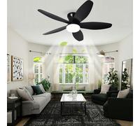 LASANYA 100cm Ventilateur Plafond avec Lumière, Silencieux 6 Vitesses 3CCT | Ventilateur 5 Pales, Moteur DC Réversibles, Lumière LED Dimmable, Télécommande, Minuterie, pour Salon Chambre à Couche