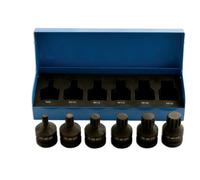 Laser 4939 Impact Spline Socket Bit Set 1/2" D 6pc