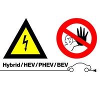 Laser 7576 High Voltage/No Admittance Sign (Without Text)