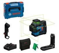 Bosch Laser 3 plans GLL 12V-100-33 CG – 3 lignes 360° – Batterie 12V 2.0Ah, chargeur, L-BOXX