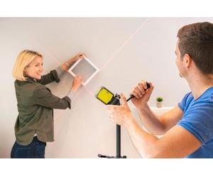 Laser Croix Rouge Ryobi, Portée 10 m, Précision +/- 0,5 mm, Avec Pince de Fixation et Piles, RBCLLR1