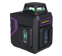 Laser de chantier - ERMENRICH - LV20V PRO - 6 lignes vertes 360° - Auto-nivelant - Batterie 4000mAh USB-C