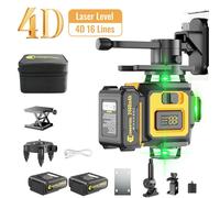 Laser de nivellement automatique à 16 lignes, couleur verte. Appareil de mesure laser, niveau, outil de mesure pour les professionnels, les chantiers de construction, la pose de carrelage. Modèle ZC 2