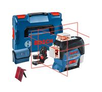 Bosch Professional 12V System Niveau Laser Lignes GLL 3-80 C (sans batterie et chargeur, laser rouge, avec fonction d'application, portée : jusqu’à 30 m, support universel, L-BOXX)