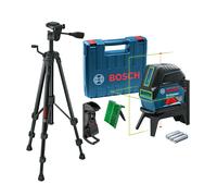 Laser points et lignes vert Pile GCL 2-15 G + Support RM1 + Trepied BT 150 BOSCH