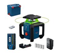 Laser rotatif BOSCH Professional GRL 18V-3-31 G - Vert 300 m ± 1 5 mm à 30 m - Cellule LR 3-2 et batterie 4 0 Ah