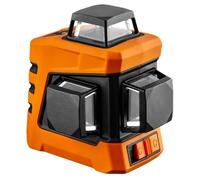 NEO TOOLS Laser plan 15 m 3D, rouge, 360° dans les trois plans, avec étui et support magnétique