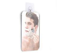 Láser y Plásticos LYP001ED Miroir de Douche Anti-maçon sans Cadre avec Crochet adhésif Inoxydable spécial gratté, Maquillage, grattage, Acrylique, 13 x 18 cm