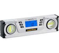 Laserliner DigiLevel Plus 25 Niveau à Bulle Numérique, Mesure d'Angle à 360°, Étalonnage par Retournement, Support Magnétique et Écran Rabattable Facile à Lire