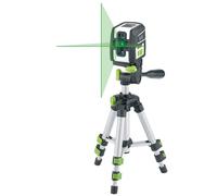 Laserliner Kit SmartCross-Laser GX Work Laser à Lignes Croisées Vert | Trépied de 45 cm, Utilisation Intérieur et Extérieur, Mode Récepteur Portable, Portée de 40 m