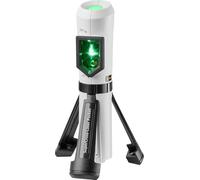 Laserliner Laser à lignes croisées, laser SuperCross Pocket, laser vert | Trépied intégré à 3 pieds, filetage 1/4", rechargeable, alignement précis des images et des étagères