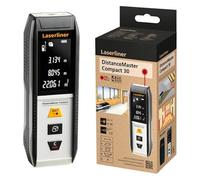Laserliner Télémètre Laser DistanceMaster Compact 30, Appareil de Mesure Numérique avec Une Portée de 30 m, Mesure de Longueur/Surface/Volume