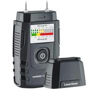 Laserliner WoodTester Humidimètre Numérique pour Bois | Affichage LED, Affichage en %, Bois de Cheminée, Bois de Chauffage