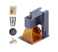 LaserPecker LP2 Graveur Laser 5W Mini Machine de d'Artisanat Portable de Laser à Diode Bleue 450nm Machine avec Housse de Protection pour Papier Bois Cuir Acrylique Pierre Métal Verre Foncé - Basique