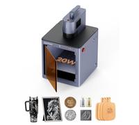 LaserPecker LP5 20W Graveur Laser Double Fibre et Diode avec Enclos Securite Safeguard pour Presque Tous Materiaux Machine Gravure Decoupe Laser 3D Traitement Lots Entreprise