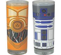 Lasgo Star Wars Lot 2 Verres R2D2 et C3P0 Multicolore