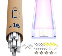 LASLUX 26x Profilé Aluminium Encastrable pour Rubans LED 2M (52m) - Canal en aluminium pour bande lumineuse LED avec couvercle opale - 17.4 x 7mm - Adapté aux rubans LED type jusqu’à 12.1mm