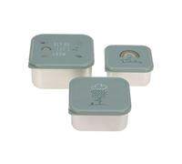 Lassig - Lot de 3 petites boîtes à goûter inox Garden Explorer