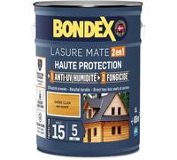 Lasure 2 en 1 Haute protection - Chêne clair satin - BONDEX - 5 L