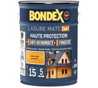 Lasure 2 en 1 Haute protection - Chêne doré satin - BONDEX - 5 L