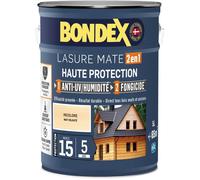 Lasure 2 en 1 Haute protection - Incolore satin - BONDEX - 5 L