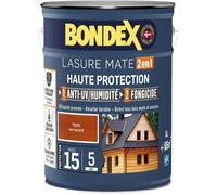 Lasure 2 en 1 Haute protection - Teck satin - BONDEX - 5 L