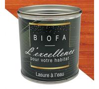 Lasure à l'eau Biofa 0,375L - pour bois intérieur et extérieur - Faible en COV (Orange)