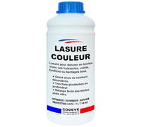 Lasure Bois Couleur - Codeve Bois/Bleu - 1L - Intérieur/extérieur - Pour La Protection En Couleurs Déco De Votre Bois Neuf Ou Ancien.