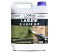 Lasure Bois Couleur - Codeve Bois/Bleu - 5L - Intérieur/extérieur - Pour La Protection En Couleurs Déco De Votre Bois Neuf Ou Ancien.