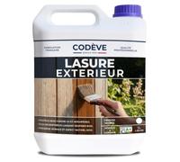Lasure Bois Exterieur - Codeve Bois/Chêne clair - 5L - Intérieur/extérieur - Pour Une Protection Efficace De Vos Bois En Climat Difficile.