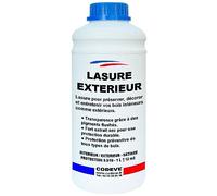 Lasure Bois Exterieur - Codeve Bois/Merisier - 1L - Intérieur/extérieur - Pour Une Protection Efficace De Vos Bois En Climat Difficile.