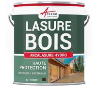 Lasure Bois Extérieur Intérieur Satinée Résiste UV 1 L Acajou | Lasure Bois Intérieur et Extérieur, Satinée, Résiste aux Uv et Intempéries, Protège le Bois - Arcane Industries