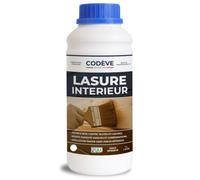 Lasure Bois Interieur - Codeve Bois/Merisier - 1L - Intérieur - Pour La Décoration De Votre Boiserie, Lambris, Porte Ou Poutre En Bois.