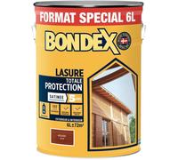 Lasure bois totale protection 5 ans - Acajou - Satin - BONDEX - 6 L