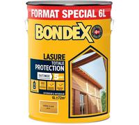 Lasure bois totale protection 5 ans - Chêne Clair - Satin - BONDEX - 6 L
