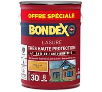 Lasure - BONDEX - Chêne clair - Satiné - 5L - Protection UV et humidité
