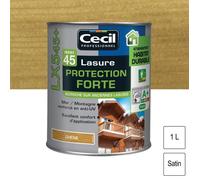 Lasure - CECIL - LX545+ - Chêne satin - 1L - Protection forte extérieure
