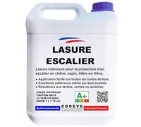 Lasure Escalier - Codeve Bois/Incolore - 5L - Intérieur - Pour La Protection D'un Escalier En Chêne, Sapin, Hêtre Ou Frêne.