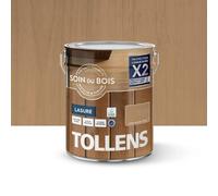 Lasure extérieure Soin du bois Tollens effet chêne naturel satin 5L