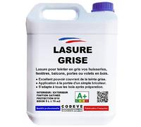 Lasure Grise - Codeve Bois - 5L - Intérieur/extérieur - Pour La Déco En Gris D'un Volet, Persienne, Fenêtre Ou Bardage Bois.