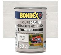 Lasure opaque Tres haute protection - Gris perle RAL 9002 satin - BONDEX - 5 L