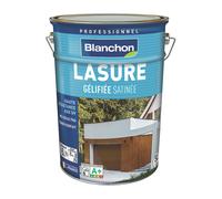 Lasure pour bois extérieur à base aqueuse chêne moyen satiné Blanchon 5L