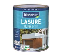 Lasure pour bois extérieur à base aqueuse incolore satinée Blanchon 1L