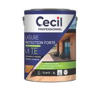 Lasure pour bois intérieur et extérieur à base d'acrylique chêne clair 5L de Cecil Professionnal