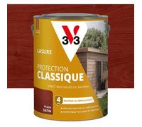 Lasure Protection Classique - Acajou - Satin - V33 - 5L