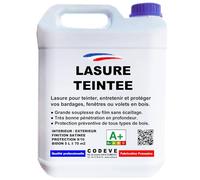 Lasure Teintee - Codeve Bois/Merisier - 5L - Intérieur/extérieur - Pour La Protection D'un Chalet, Abri, Cabane, Coffre Ou Balcon En Bois.