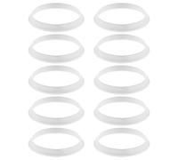 lasuroa 10pcs Joints Coniques en Caoutchouc pour Tuyau d'Évacuation de 1 1/2 Pouce Diamètre Intérieur 38 mm et Diamètre Extérieur 43 mm (Blanc)